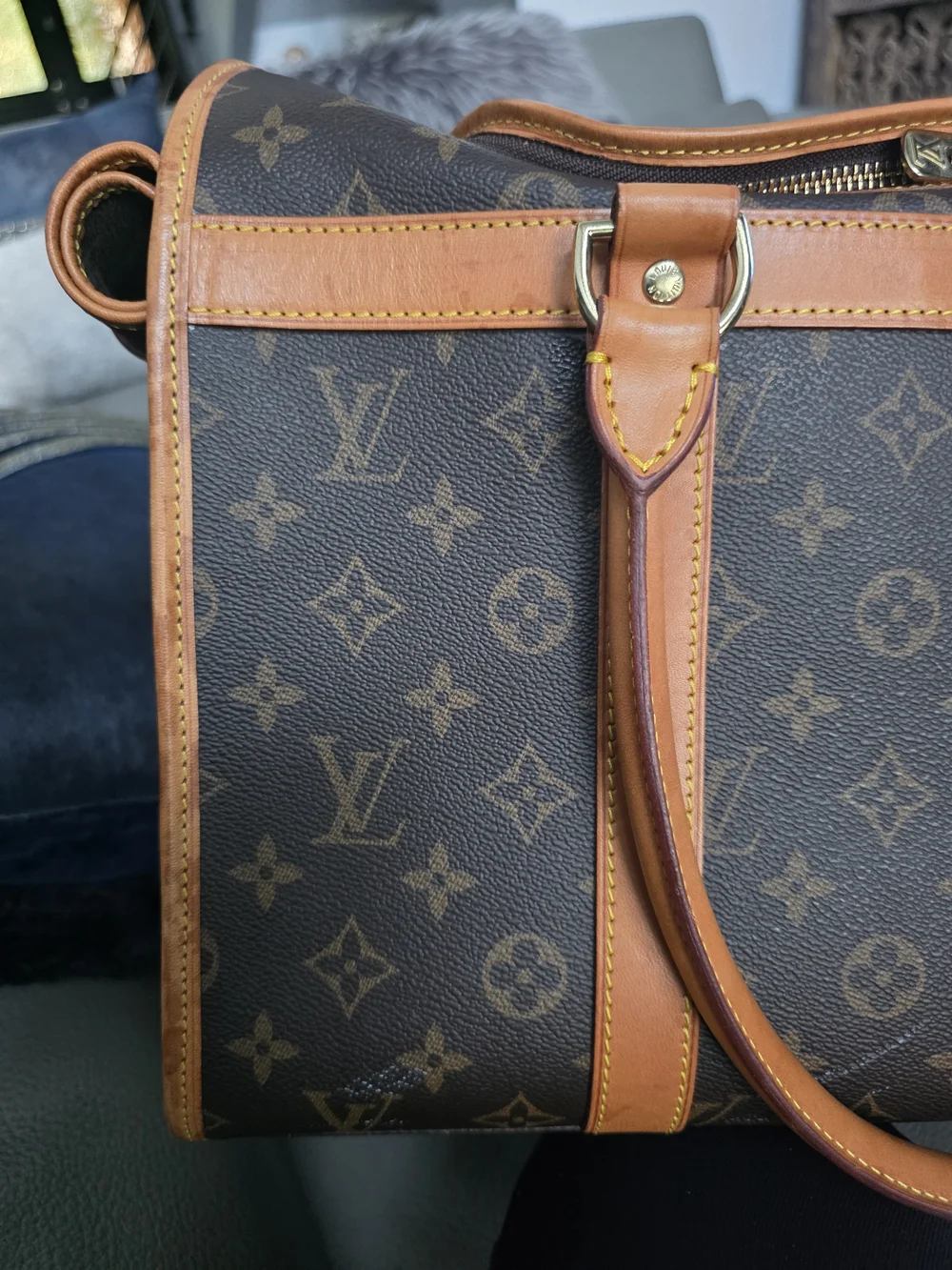 Authentic Vintage Louis Vuitton Monogram Canvas Pet Carrier